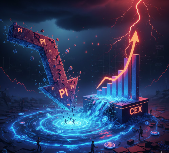 Pi Network (PI) đối mặt nguy cơ giảm thêm khi nguồn cung trên CEX tăng mạnh