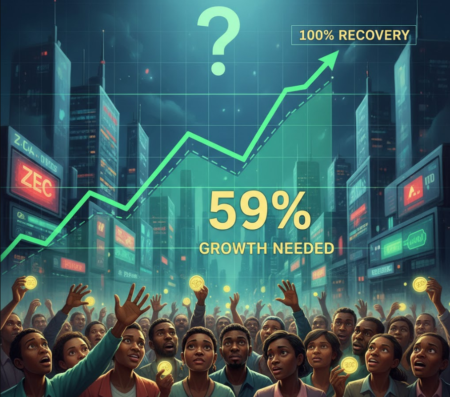 Zcash cần tăng trưởng 59% để phục hồi hoàn toàn — Liệu thị trường có thể đáp ứng được?