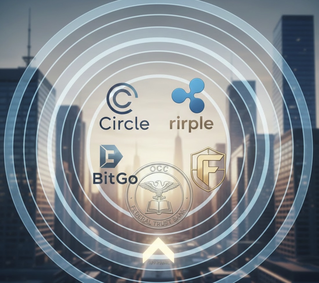 Circle, Ripple, BitGo Paxos và Fidelity được OCC bật đèn xanh trở thành ngân hàng tín thác liên bang