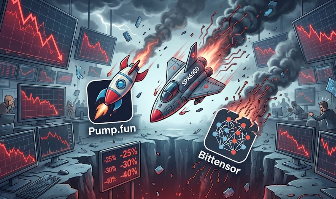 Altcoin bị bán tháo: Pump.fun, SPX6900 và Bittensor dẫn đầu với mức giảm hai chữ số