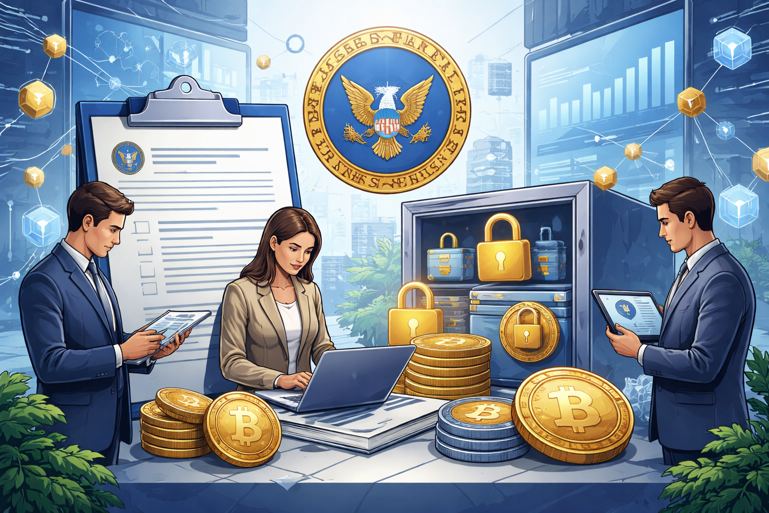 SEC ban hành hướng dẫn lưu ký chứng khoán tài sản crypto cho broker-dealer