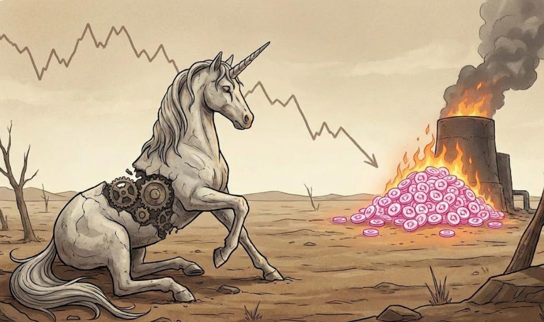 Uniswap (UNI) tiếp tục suy yếu, bất chấp mạng lưới bỏ phiếu đề xuất đốt 100 triệu token