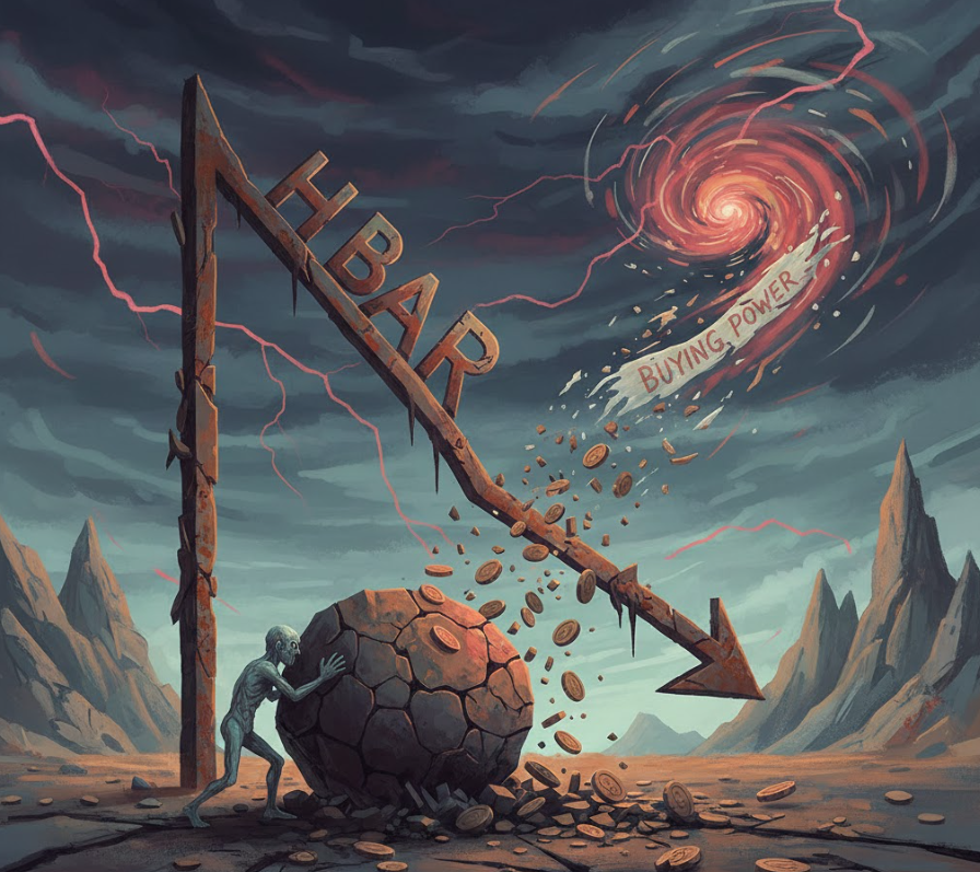 Giá HBAR ngày càng khó khăn khi lực mua giảm 90% trong vòng hơn một tháng