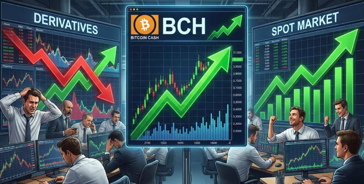 Bitcoin Cash phục hồi khi thị trường phái sinh và giao ngay phát tín hiệu trái chiều
