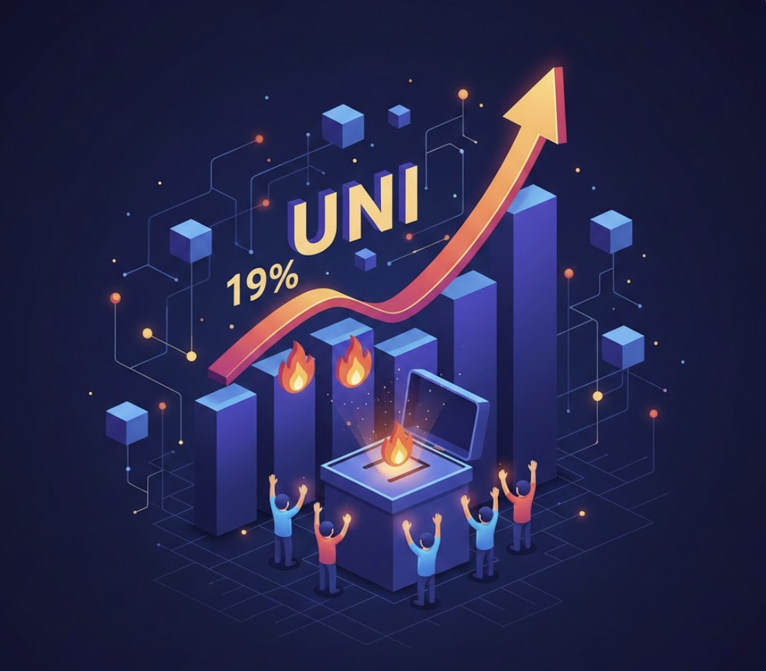 UNI tăng gần 20% khi bỏ phiếu quản trị mở ra cơ chế đốt token