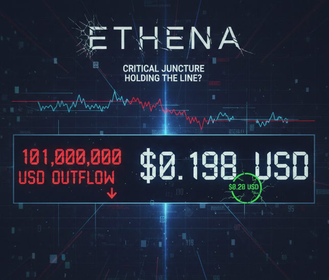 Ethena chịu áp lực lớn: Mốc 0,20 USD có trụ vững trước dòng chảy 101 triệu USD ENA?