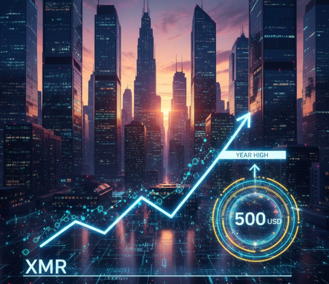 XMR áp sát mức cao nhất năm khi động lực tăng giá củng cố kỳ vọng bứt phá 500 USD
