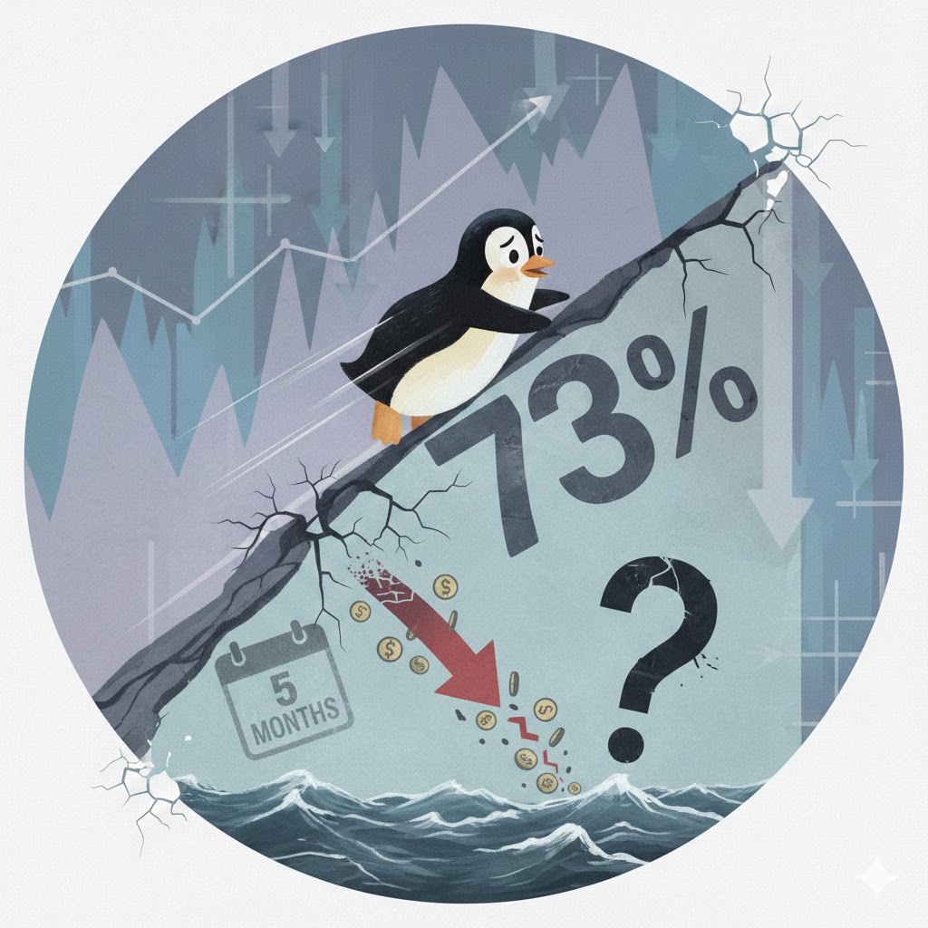 Giá PENGU giảm 73% trong 5 tháng – Tại sao xu hướng giảm vẫn chưa kết thúc?