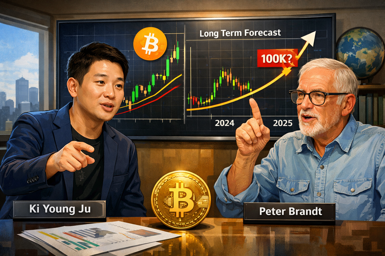 Ki Young Ju và Peter Brandt vừa đưa ra dự đoán trung và dài hạn về Bitcoin