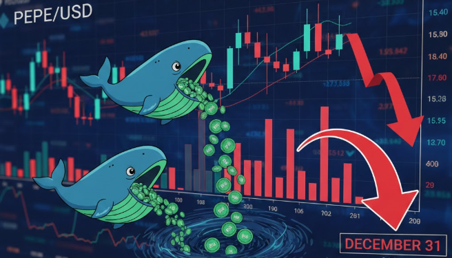 Giá PEPE đối mặt áp lực giảm cuối năm khi cá voi ồ ạt bán ra
