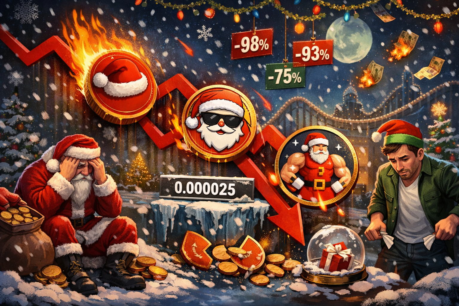 Vì sao các token chủ đề Giáng sinh có thể là những câu chuyện tồi tệ nhất năm 2025?