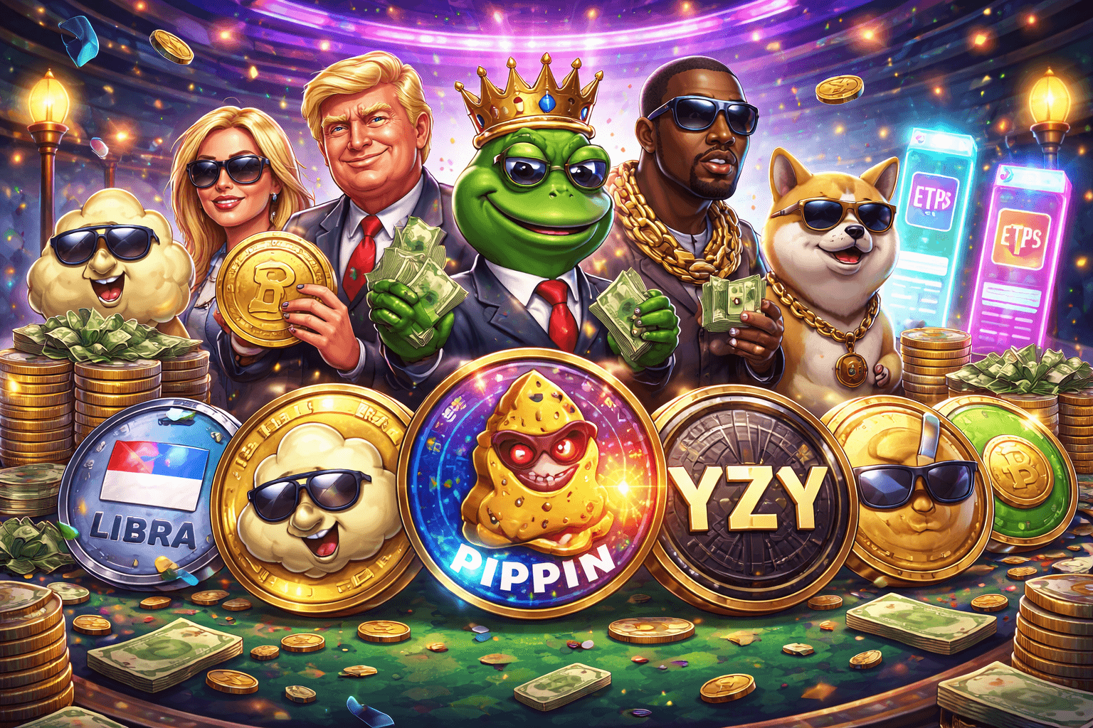 Memecoin – đại sảnh ô nhục: 10 token điên rồ nhất năm 2025