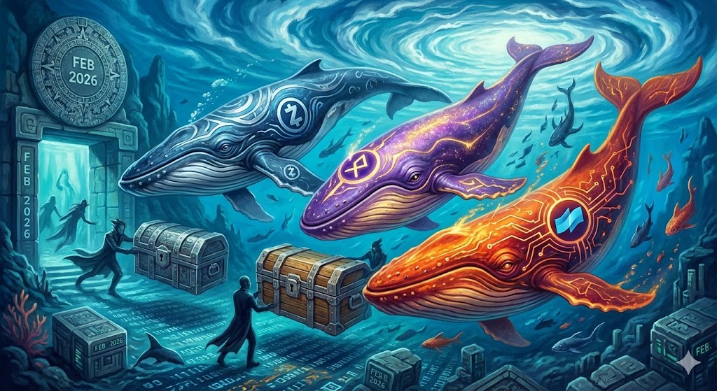 3 tiền điện tử bảo mật mà cá voi đang mua và bán trước tháng 2 năm 2026