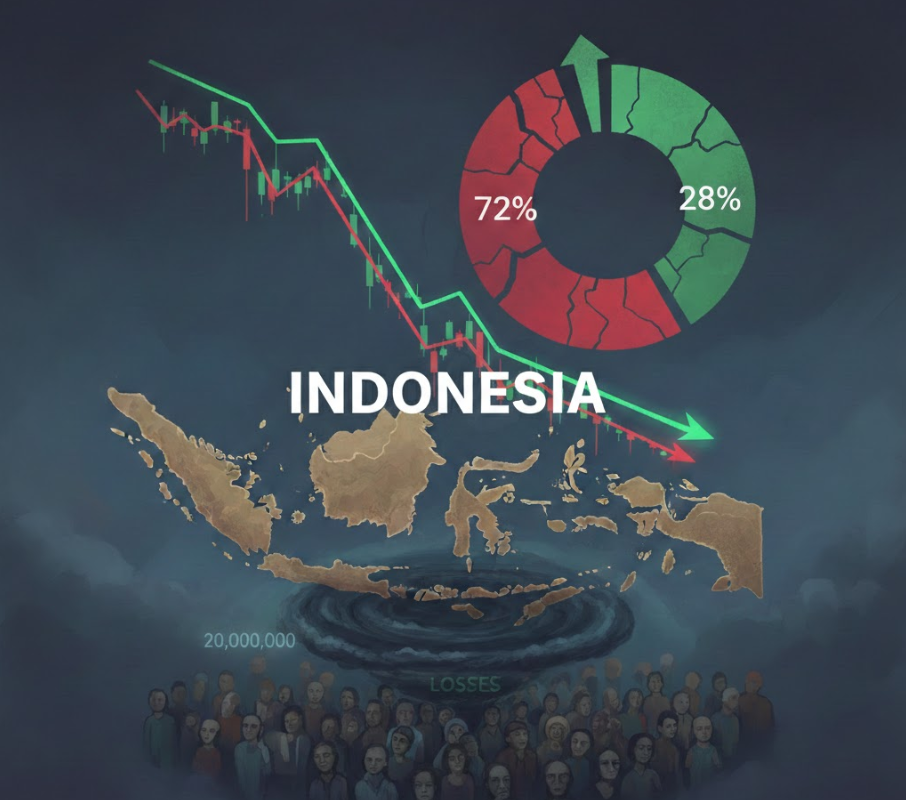 72% sàn giao dịch tiền điện tử của Indonesia vẫn thua lỗ dù có tới 20 triệu người dùng