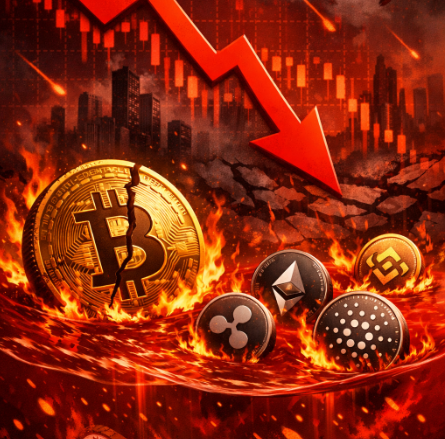 Thị trường tiền điện tử lao dốc: Bitcoin và altcoin đồng loạt chìm trong sắc đỏ
