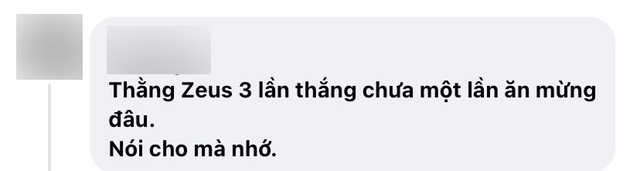 Nhưng các tuyển thủ bị chỉ trích vì ăn mừng trước Zeus