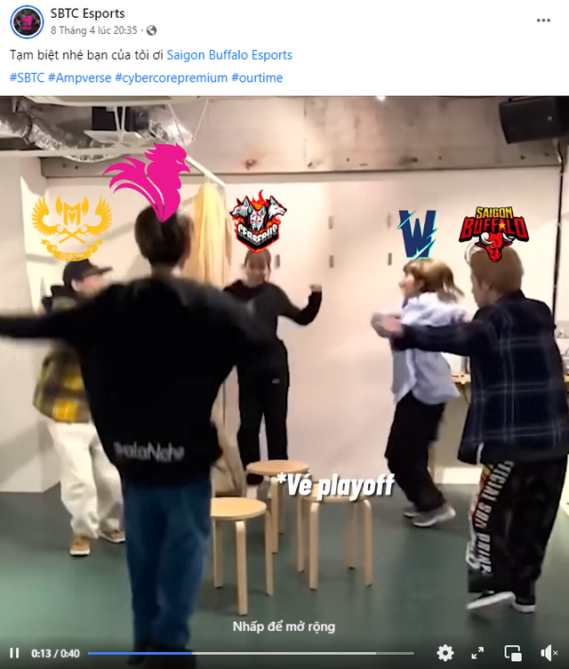 SE làm content rất hay nhưng thành tích lại không tốt - nguồn: Facebook SBTC Esports