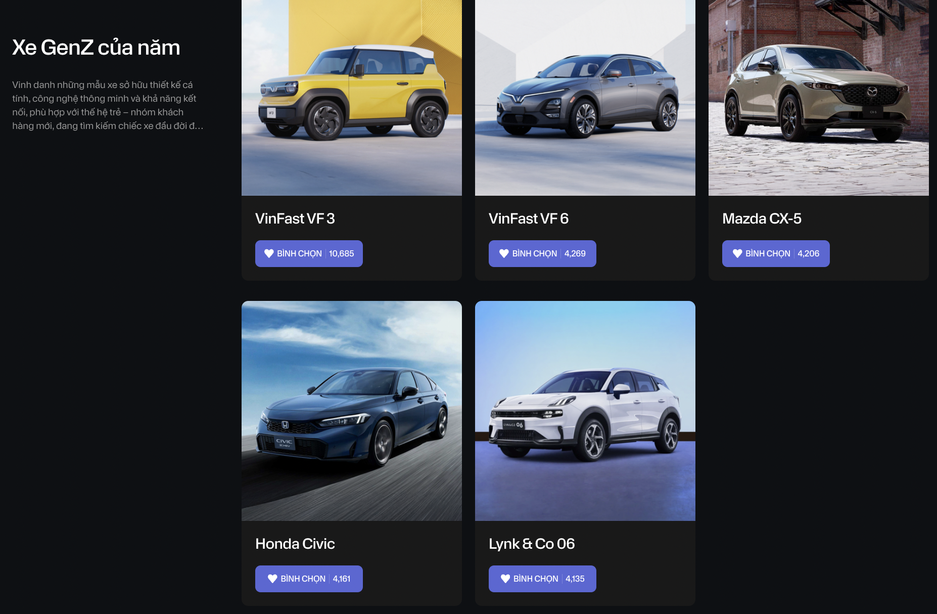 9 xe tạm dẫn đầu bình chọn CCA 2025 sau 1 tuần mở vote: Territory át vía CX-5, CR-V, Lynk & Co 06 áp đảo và những diễn biến khó đoán ở giai đoạn nước rút- Ảnh 9. 9 xe tạm dẫn đầu bình chọn CCA 2025 sau 1 tuần mở vote: Territory át vía CX-5, CR-V, Lynk & Co 06 áp đảo và những diễn biến khó đoán ở giai đoạn nước rút- Ảnh 9.