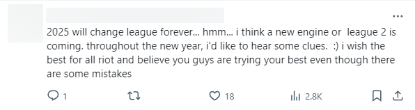 Cũng có ý kiến mong chờ Riot sẽ đưa ra thêm nhiều gợi ý cho các thay đổi lớn sắp tới
