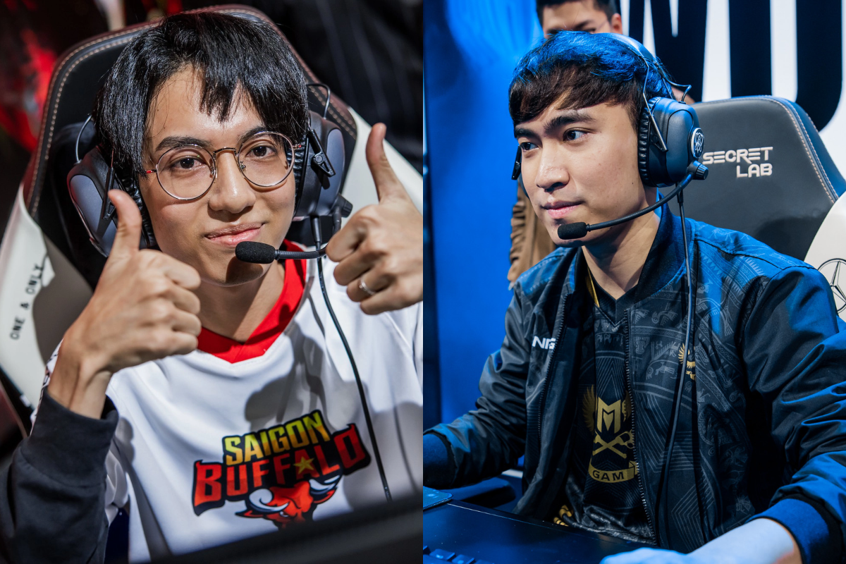 Cả SGB (trái) và GAM đều đến CKTG 2022 với nhiều kỳ vọng từ chính các đội tuyển lẫn khán giả nơi quê nhà