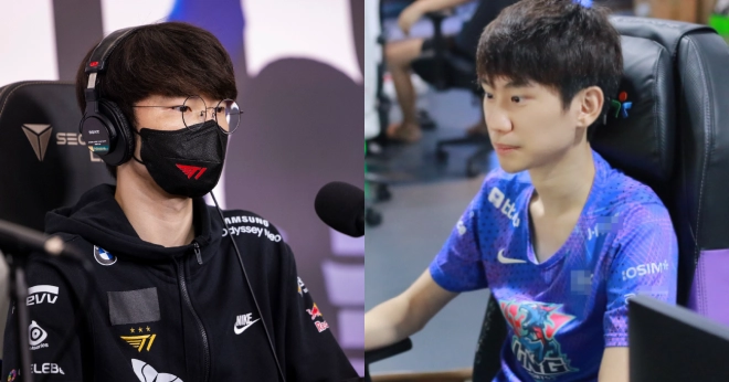 Doinb (phải) chia sẻ rằng Faker thực sự cũng đã nhìn sang những khu vực khác ở kỳ chuyển nhượng cuối mùa giải 2022