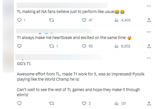 TL có màn thể hiện bất ngờ và T1 thì có phần gây thất vọng TL có màn thể hiện bất ngờ và T1 thì có phần gây thất vọng