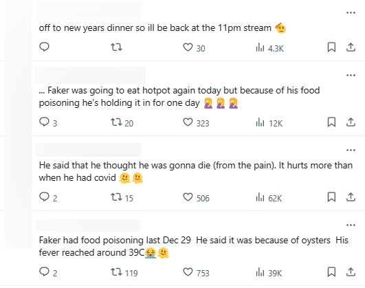 Faker tiết lộ bị ngộ độc thực phẩm đến mức sốt và đau hơn cả khi bị COVID-19