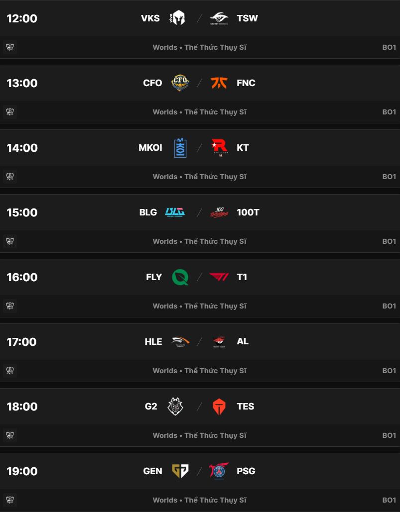 Lịch thi đấu CKTG 2025 Main Event vòng Swiss Stage mới nhất: Loạt BO1 khó lường- Ảnh 3.