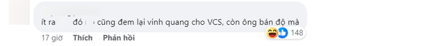 Một bình luận chỉ trích Dia1 ngay trong bài đăng của anh này