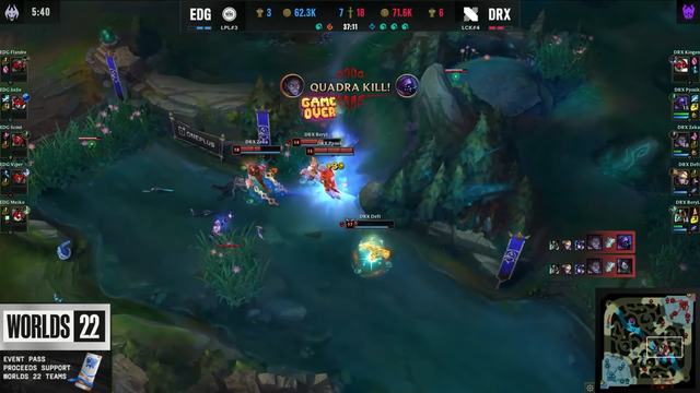 Zeka kết thúc mọi hy vọng của EDG tại CKTG 2022 - nguồn: LoL Esports