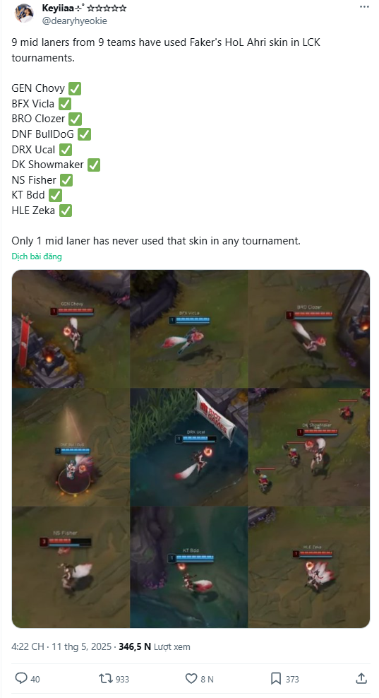 Fan phát hiện số phận "hẩm hiu" của trang phục HoL Ahri của Faker- Ảnh 1.