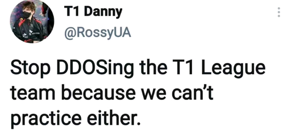 Tuyển thủ Danny của đội T1 VALORANT từng đăng đàn yêu cầu đừng DDoS nữa vì chính đội VALORANT cũng không tập luyện được