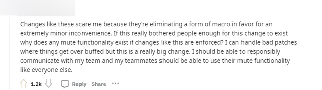 Một game thủ đề nghị thay vì chỉnh sửa ping như hiện tại thì Riot hoàn toàn có thể thêm một chức năng mute nhất định dành riêng cho các loại ping trong game