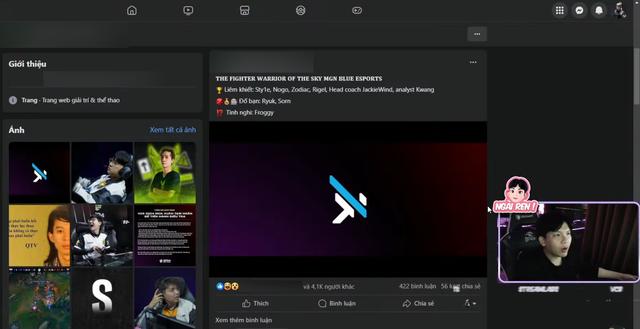Anh "check VAR" trường hợp của Froggy trên phiên livestream tối 23-03