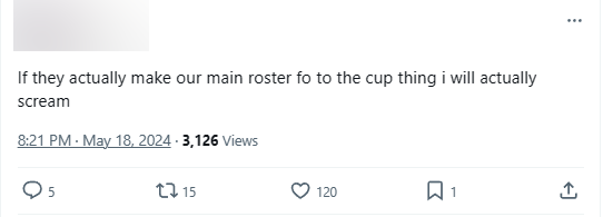 "Tôi sẽ gào thét lên nếu họ còn phải đi đấu cúp (EWC) đấy"