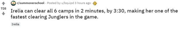 Phát hiện nổ não của game thủ - Irelia chính là tướng có tốc độ ăn rừng nhanh nhất game - Ảnh 2.