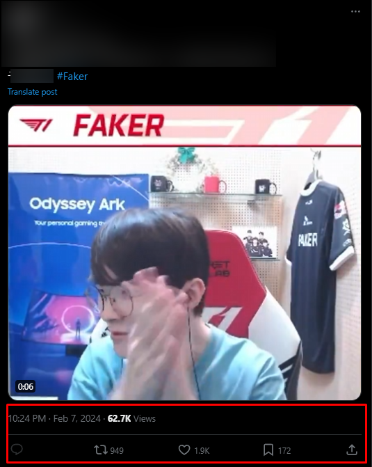 Khán giả rõ ràng rất thích thú trước tình huống quá khích của Faker