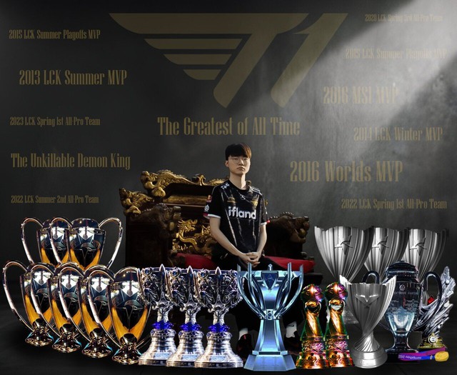 Giải thưởng Esports Awards 2023 cũng chỉ làm dày thêm bộ sưu tập danh hiệu đồ sộ của Faker