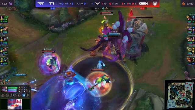 Tình huống mà có lẽ chính Gen.G cũng phải ngỡ ngàng không hiểu sao Faker lại leo vào Sứ Giả