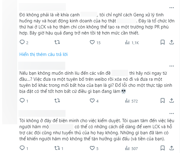 Khán giả chỉ ra nguy cơ và hậu quả sâu xa hơn cho vụ việc của Gen.G