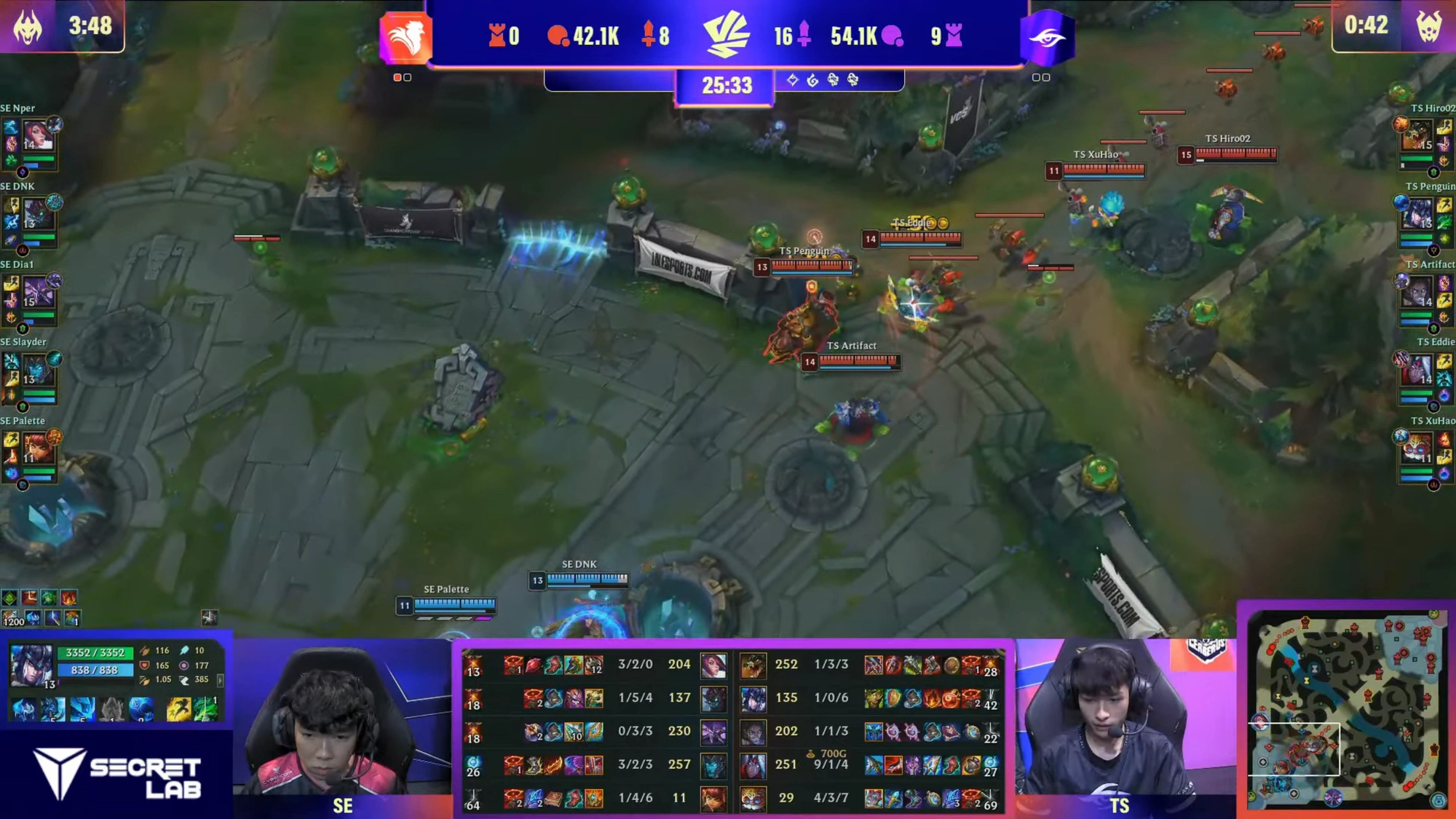 SE suýt thua TS ngay trận đầu tiên của họ tại VCS Mùa Xuân 2023 - nguồn: YouTube