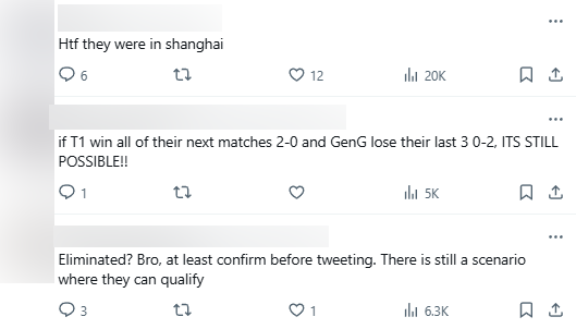 Nhiều khán giả cho rằng T1 VALORANT vẫn còn cơ hội nhưng khả năng Gen.G thua trắng các trận còn lại gần như là không thể
