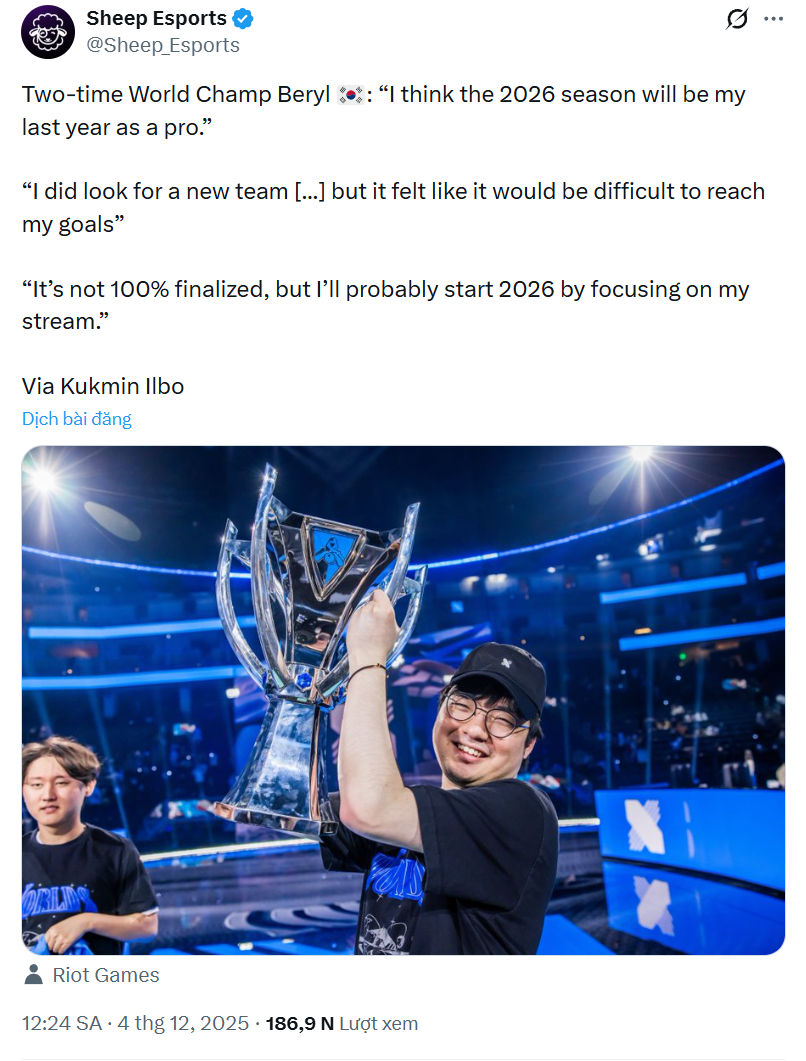 Một cựu vương CKTG chính thức thất nghiệp, xác định luôn tương lai buồn- Ảnh 2. Một cựu vương CKTG chính thức thất nghiệp, xác định luôn tương lai buồn- Ảnh 2.