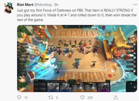 Đến Cha đẻ của Đấu Trường Chân Lý còn không lường trước được sức mạnh của các trang bị mà họ tạo ra - Ảnh 2. Đến Cha đẻ của Đấu Trường Chân Lý còn không lường trước được sức mạnh của các trang bị mà họ tạo ra - Ảnh 2.