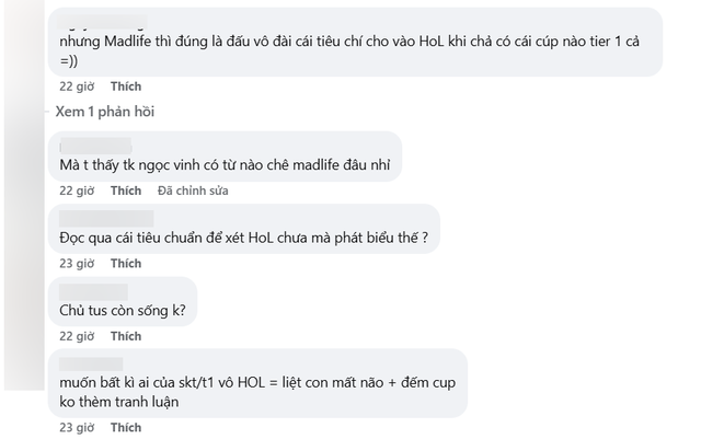 Xuất hiện thông tin MadLife có thể vào HoL khiến cộng đồng tranh cãi- Ảnh 2.