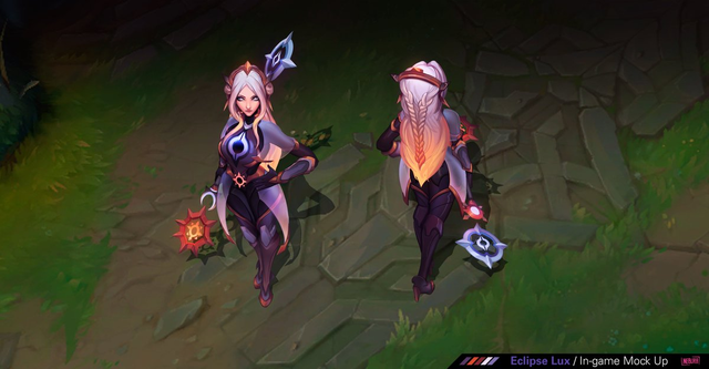 Nửa năm rồi chưa có skin mới, con cưng Lux lại được thiết kế riêng skin Nhật Thực - Nguyệt Thực chất lừ - Ảnh 3. Nửa năm rồi chưa có skin mới, con cưng Lux lại được thiết kế riêng skin Nhật Thực - Nguyệt Thực chất lừ - Ảnh 3.