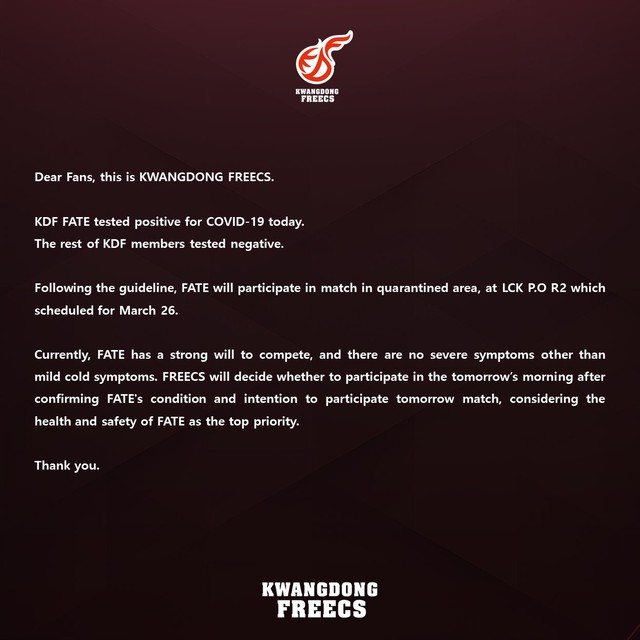 FATE của KDF dương tính COVID-19 trước trận gặp T1, fan lắc đầu: Trao cúp cho Faker và cả đội luôn đi thôi - Ảnh 2.