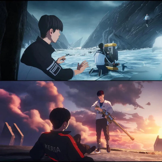 Khán giả vô cùng thích thú với tương tác giữa Deft và Keria trong MV