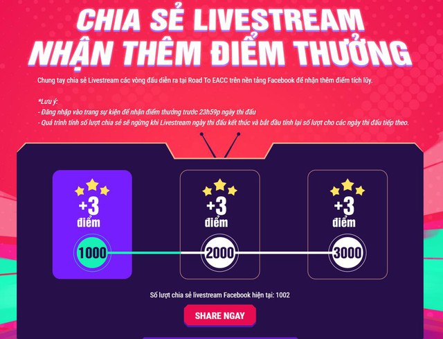 Đồng hành cùng ROAD TO EACC: Nhận quà, đua top cực dễ dàng cùng đội tuyển yêu thích - Ảnh 7. Đồng hành cùng ROAD TO EACC: Nhận quà, đua top cực dễ dàng cùng đội tuyển yêu thích - Ảnh 7.