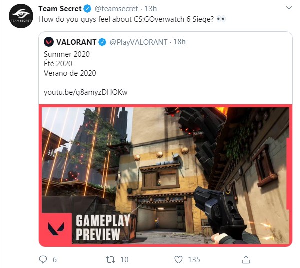 Trận chiến mới chỉ bắt đầu - Valorant của Riot mới ra mắt trailer đã bị proplayer CS:GO vùi dập - Ảnh 6. Trận chiến mới chỉ bắt đầu - Valorant của Riot mới ra mắt trailer đã bị proplayer CS:GO vùi dập - Ảnh 6.